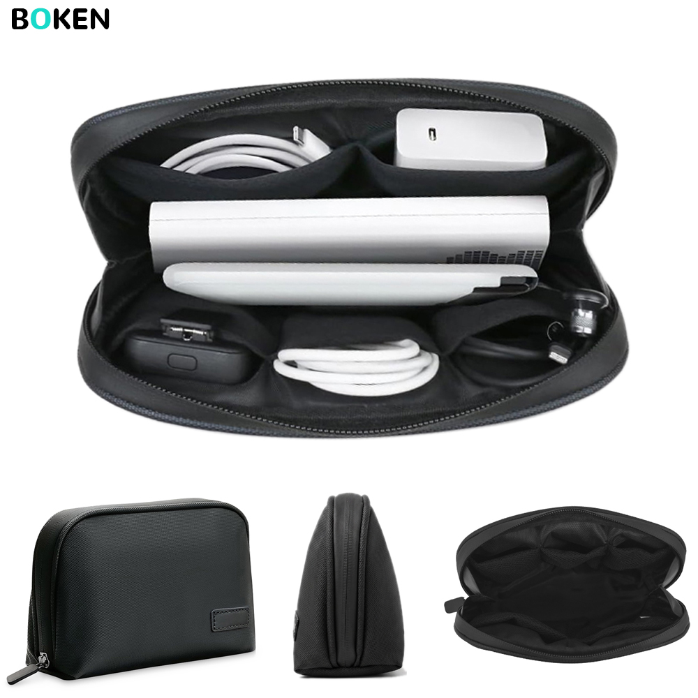 Office Tech Bag - 軽量防水テックポーチ、ポータブル電子機器アクセサリーケース、コード充電器収納バッグ、旅行、自宅、オフィス用