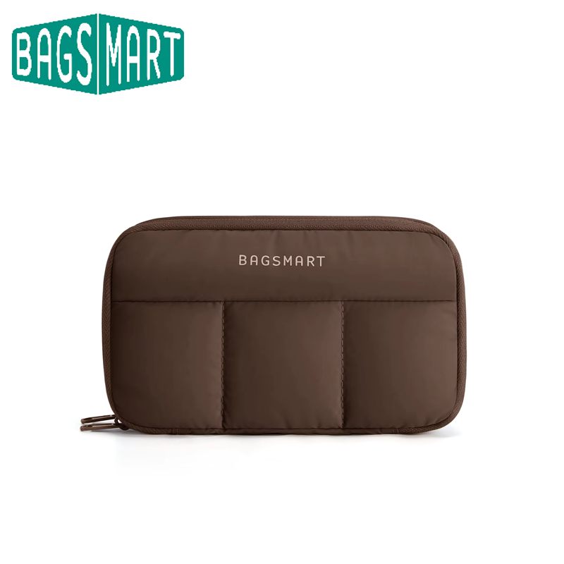 Office Tech Bag - BAGSMART ケーブルオーガナイザー トラベルテックポーチ 充電器や携帯電話用のコード収納 コンパクトな電子機器アクセサリーバッグ