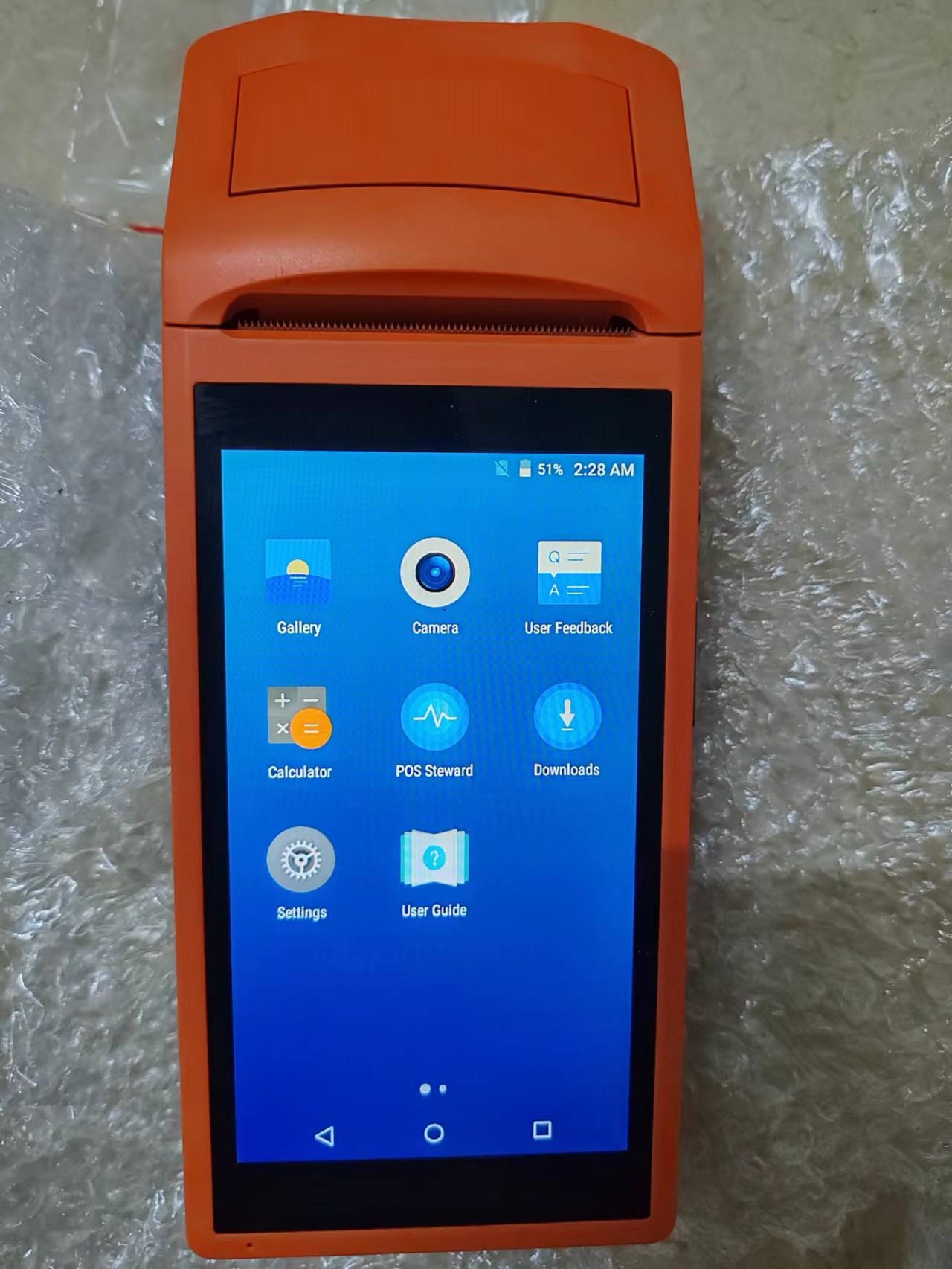 Pos Terminal Android - プリンター付きの中古ポータブルPOS端末,v1,Android 5.1,wcdma,3g,512 4 ram,オープンバージョン,安い,オンライン注文