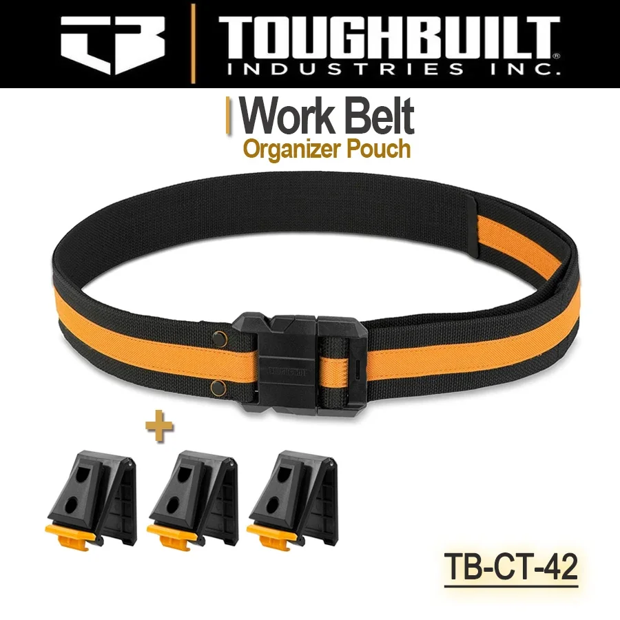 Office Tech Bag - ToughBuilt TB-CT-42 プロ仕様ワークベルト スチールバックル ヘビーデューティーバックル /