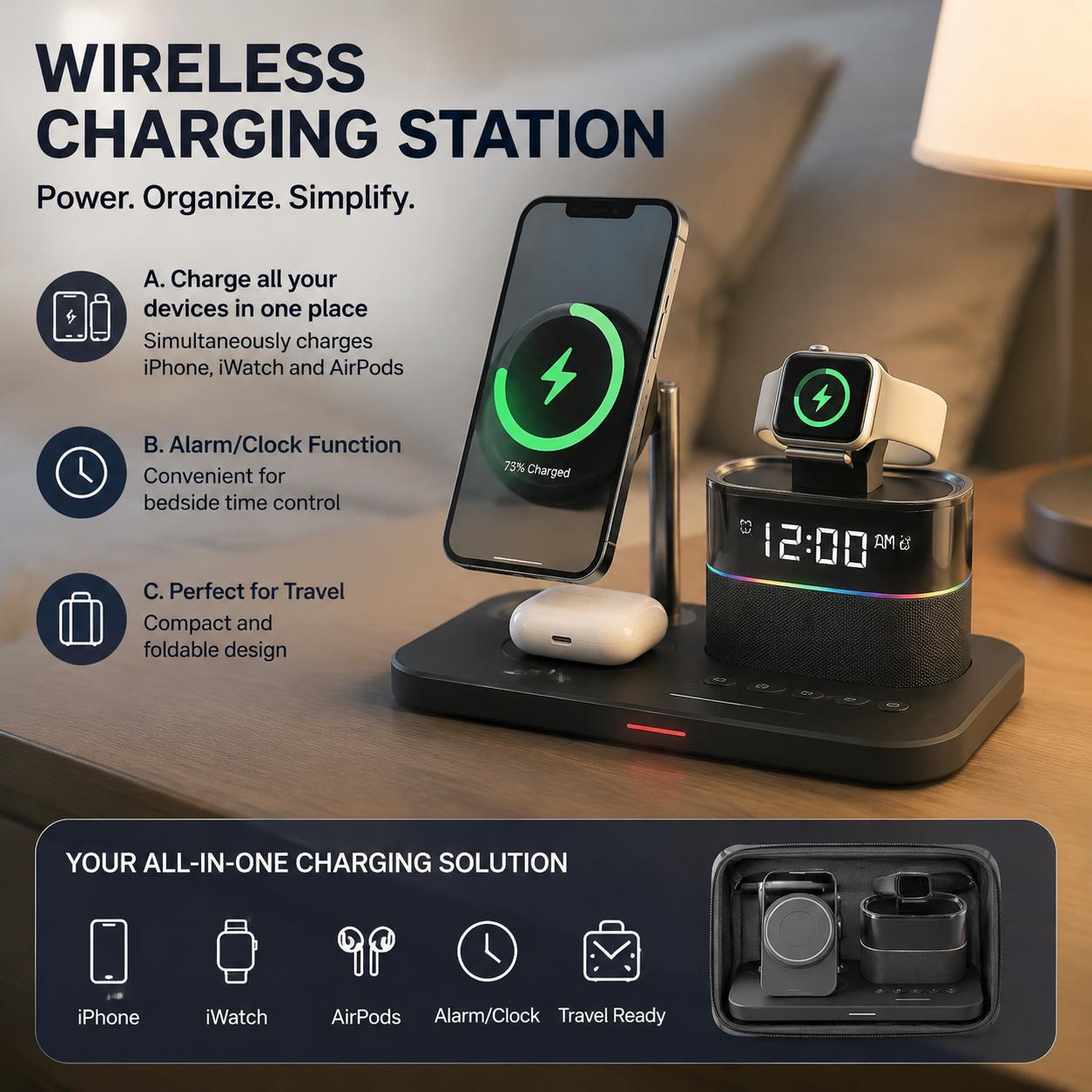 磁気ワイヤレス充電ステーション（iPhoneシリーズ12、1 - Office Technology のレビューと価格