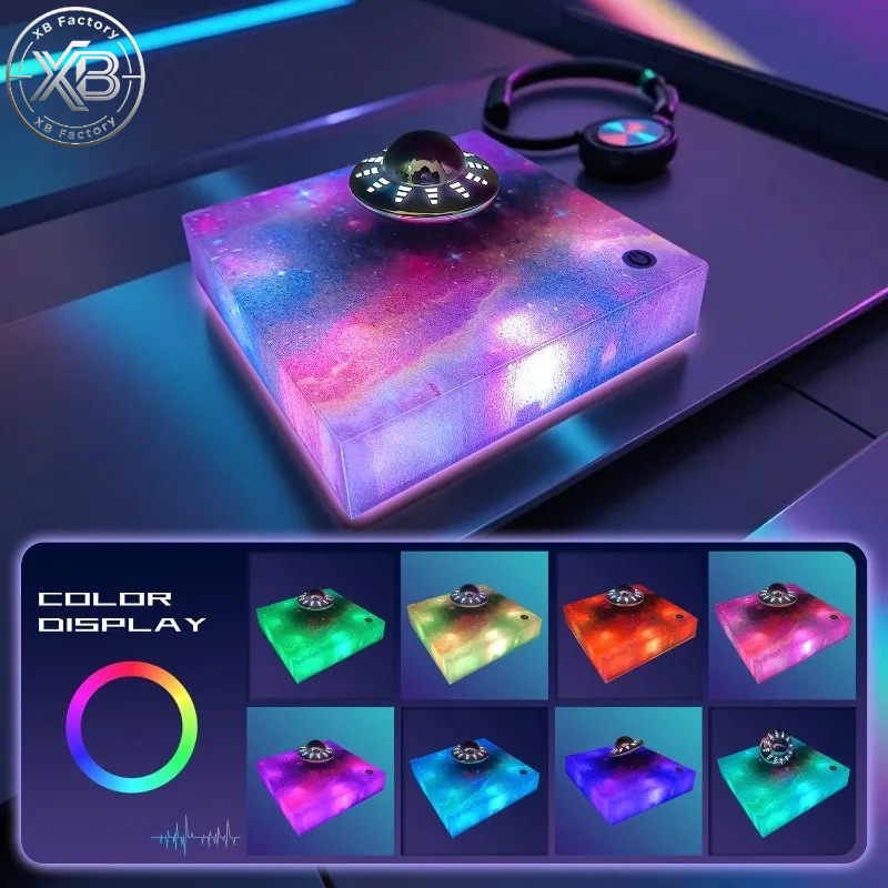 空中浮遊UFOランプ360度回転 °   回転式銀河ライトデ - Cool Office Tech Gadgets のレビューと価格