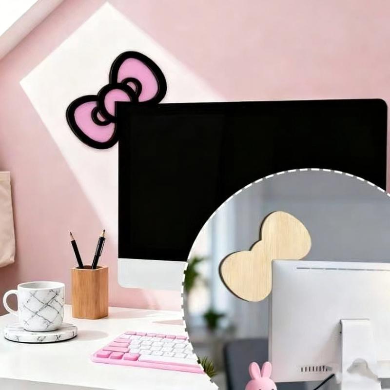 新しい 1/2 個木製ちょう結び PC アクセサリーかわいい - Office Technology のレビューと価格