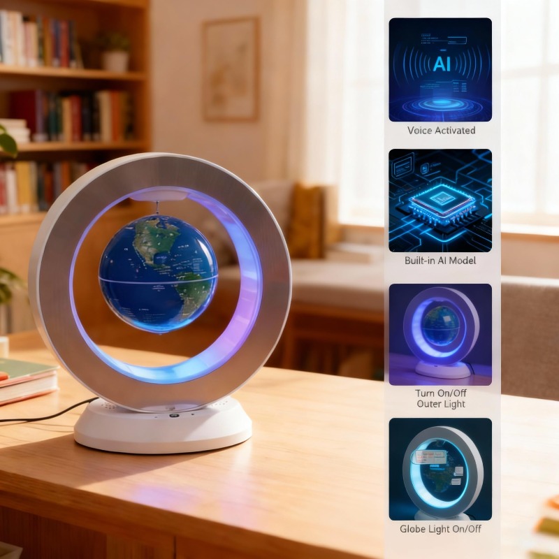 空中浮遊地球儀Bluetoothスピーカー フローティングラ - Cool Office Tech Gadgets のレビューと価格