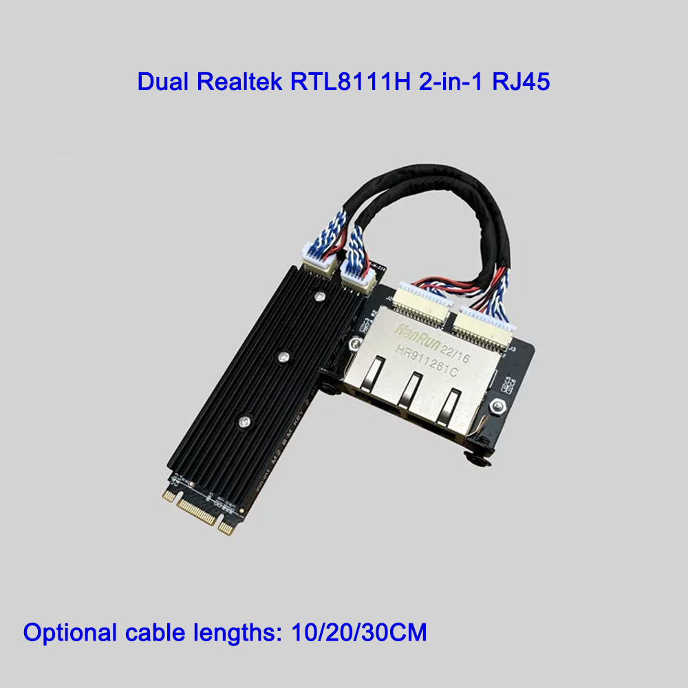 産業用M.2 B+Mキー デュアルポート ギガビットNIC  - Gigabit Network Card のレビューと価格