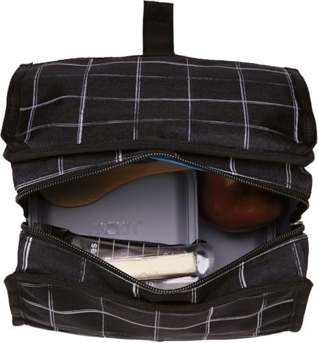 パックイット ®   冷凍可能なランチバッグ ブラックグリッ - Office Tech Bag のレビューと価格