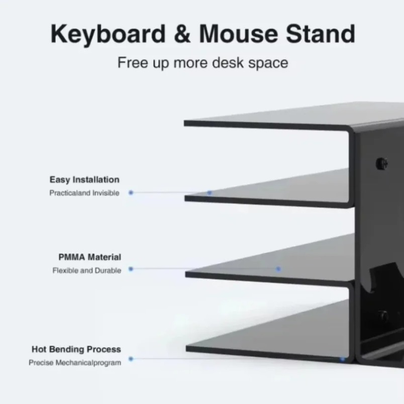 キーボードディスプレイスタンド 3段アクリルクリアラック マ - Office Technologies のレビューと価格