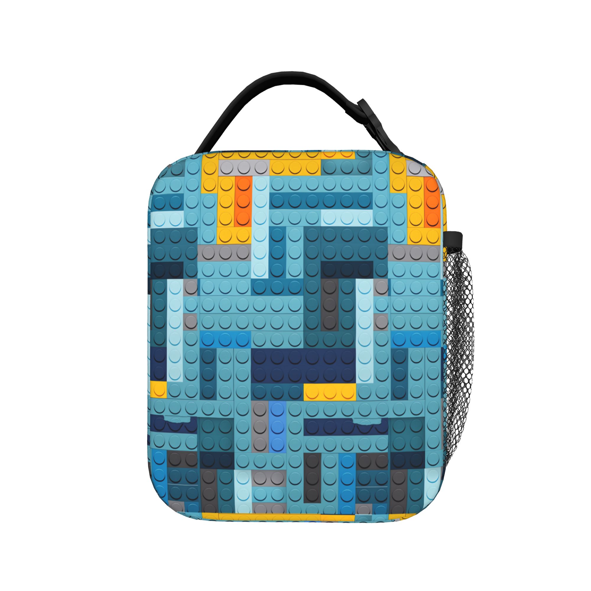 ブルーテックピクセルビルディングブロックランチバッグ美的ラン - Office Tech Bag のレビューと価格