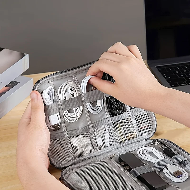 1パックポータブル電子機器アクセサリー収納バッグ、多ポケット - Office Tech Bag のレビューと価格