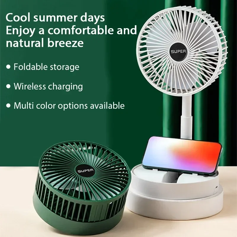 USB充電ミニ折りたたみ式拡張ファン長時間バッテリー駆動ポー - Cool Office Tech Gadgets のレビューと価格