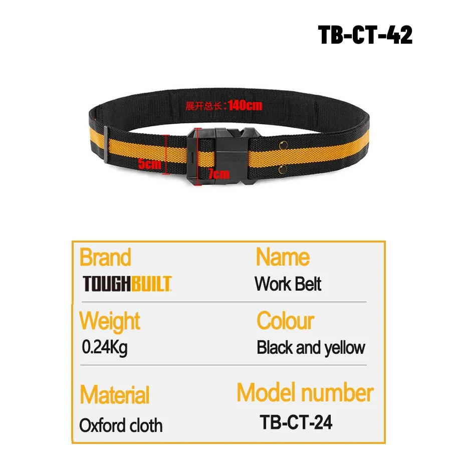 ToughBuilt TB-CT-42 プロ仕様ワークベルト - Office Tech Bag のレビューと価格