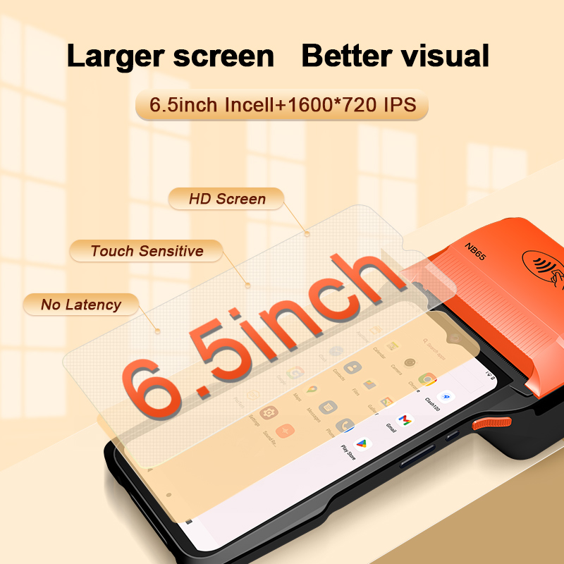 6.5インチAndroid 14モバイルPOS端末 3G+3 - Pos Terminal Android のレビューと価格